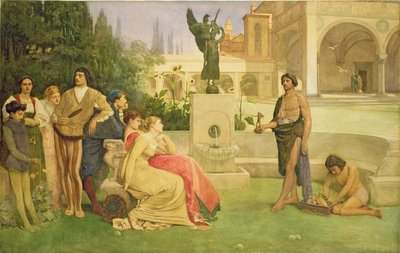 The Seller of Statuettes, 1874 by James Dromgole Linton